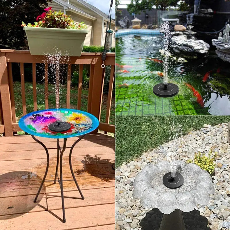 Mini Solar Powered Water Fountain