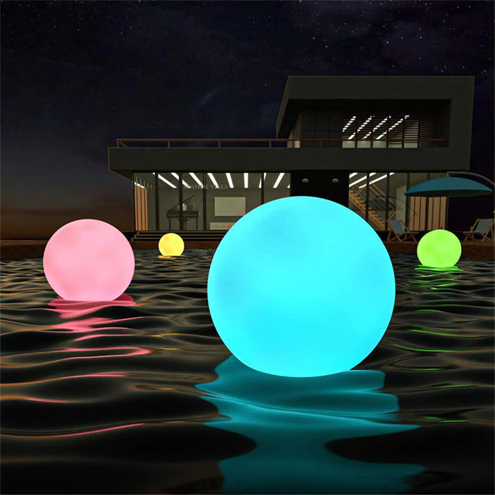 Solar powered Pool sphere-light