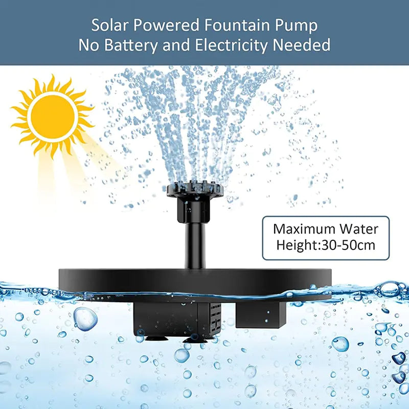 Mini Solar Powered Water Fountain